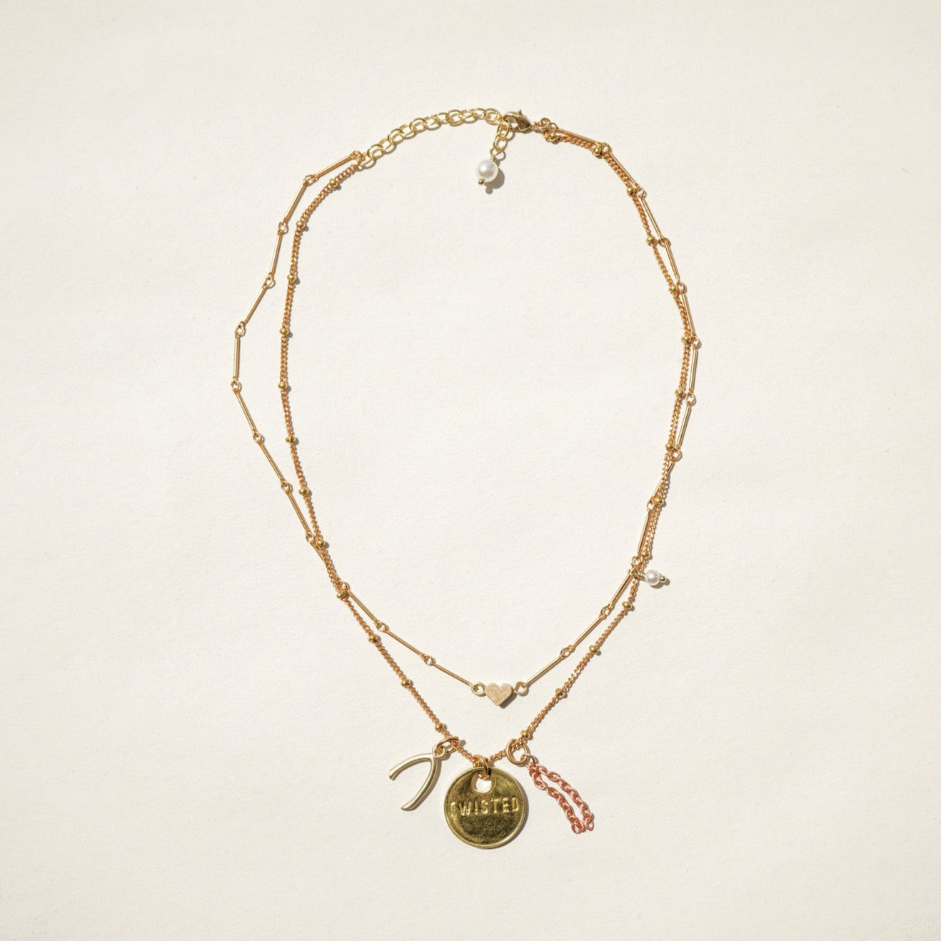 Twisted Silver Karma Necklace
