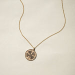 Twisted Silver Lucky You Necklace polished brass chain with a four leaf clover pendant western clothing womens western boutique Utah SKU N LUCKY YOU Boltranchstore.com