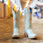 DSC05346 Hyer Womens Leawood Boot at boltranchstore.com robin egg  blue cowboy boot 13" shaft womens boots 