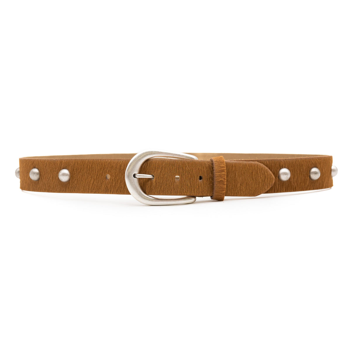 Womens Hayes Belt  Italian calf hair leather with subtle stud detailing  perfect belt free shipping at boltranchstore.com
