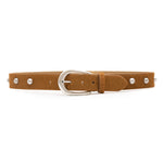 Womens Hayes Belt  Italian calf hair leather with subtle stud detailing  perfect belt free shipping at boltranchstore.com