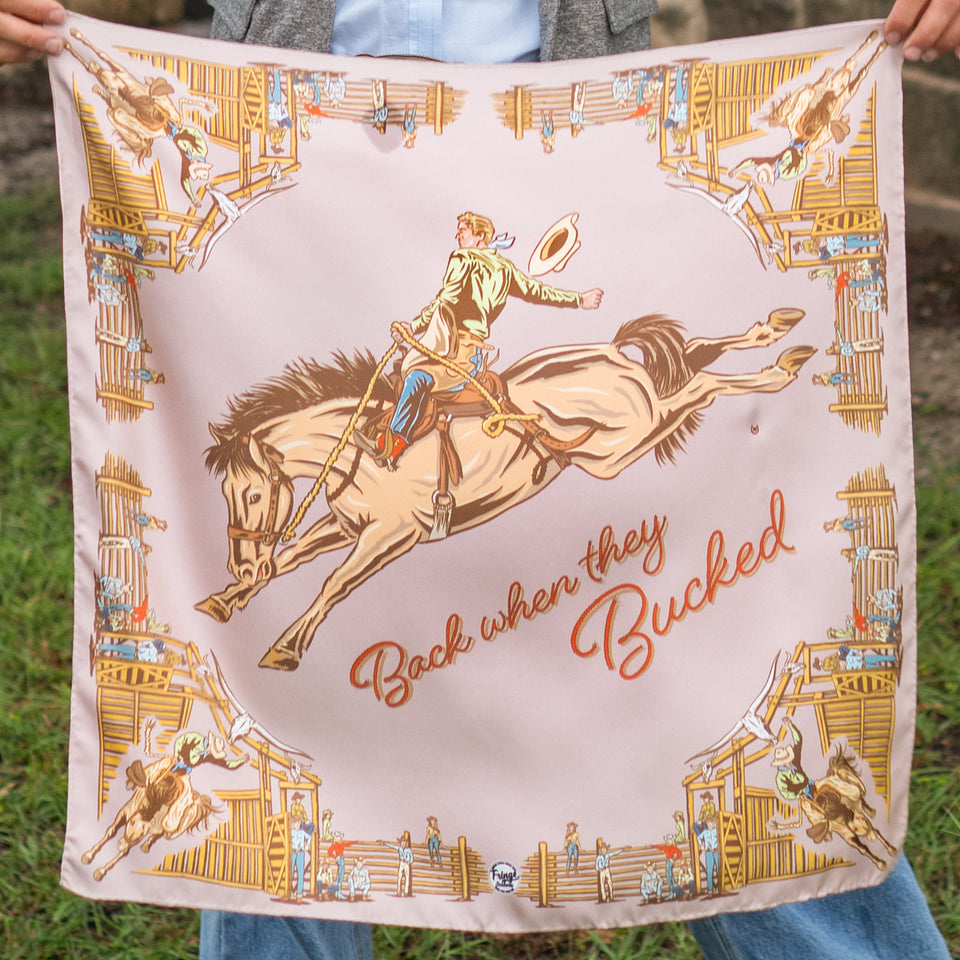 Fringe Back When They Bucked Scarf