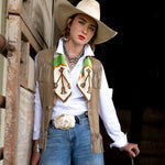 Fringe Scarves Toro Grande Silk Scarf silk neckerchief for the arena and the bunkhouse womens western clothing