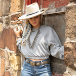 Fringe Sun StarQuilt Off White ready to wear straight from the package womens western clothing