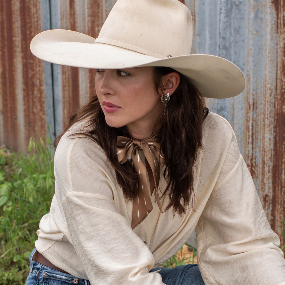 Fringe Twilly Buckstitch