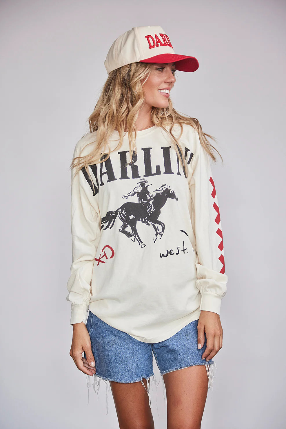 Darlin Horseman LS Tee womens western cowgirl long sleeve shirt free shipping Boltranchstore.com