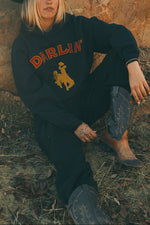 Darlin Rider Oversized Hoodie Buy at boltranchstore.com western boutique womens casual loungewear Darlin popular viral free shipping
