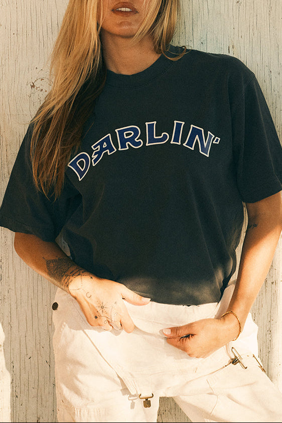 Darlin Short Sleeve buy at boltranchstore.com free shipping Womens oversized darlin t-shirt tee comfy