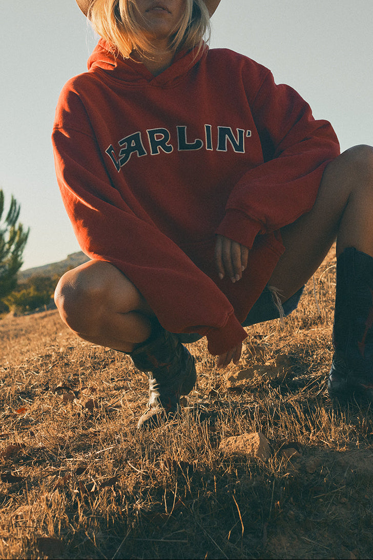 Darlin Varsity Oversized Hoodie buy at boltranchstore.com western boutique