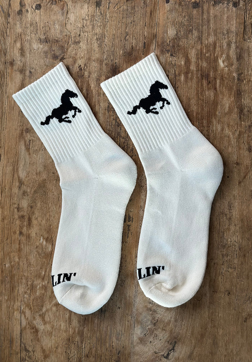 Darling Mustang Sock order today at boltranchstore.com