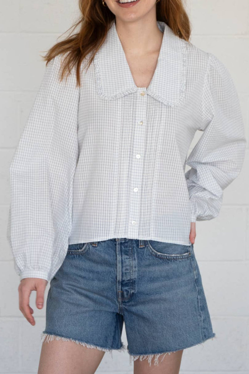 Deeley Ruffle Collar Blouse
