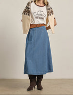 Demi A Line Denim Skirt find at boltranchstore.com western wear free shipping