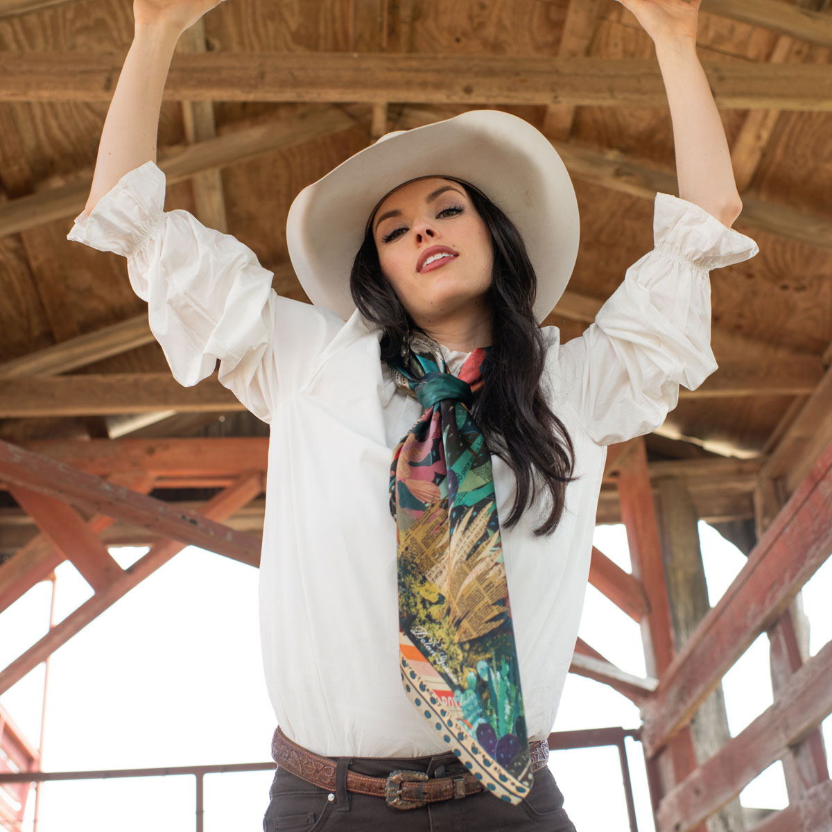 Fringe Burro Country Scarf