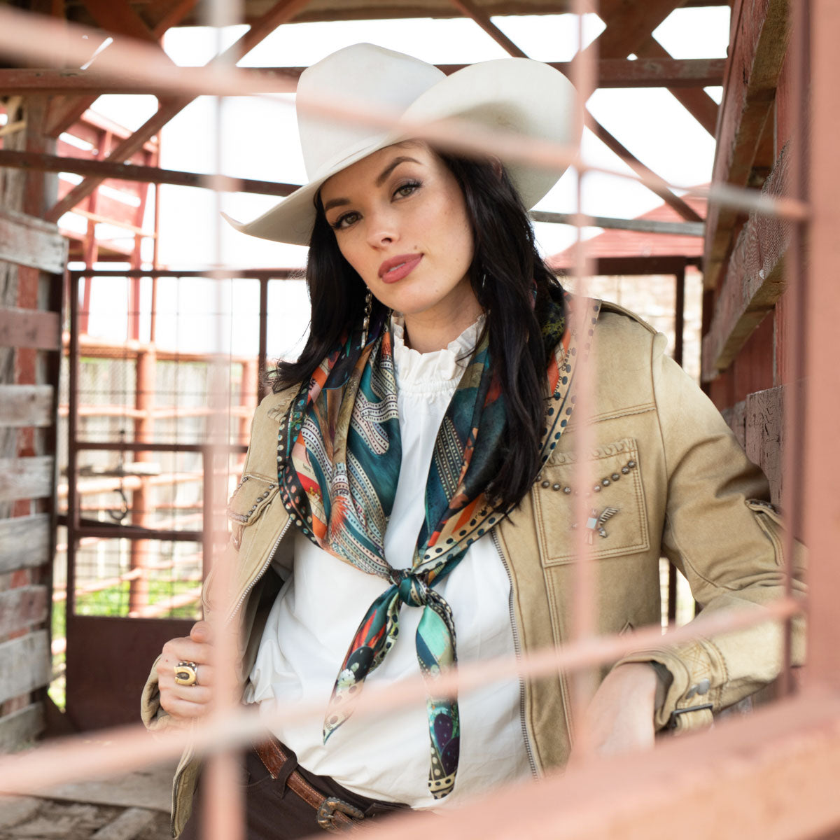 Fringe Burro Country Scarf