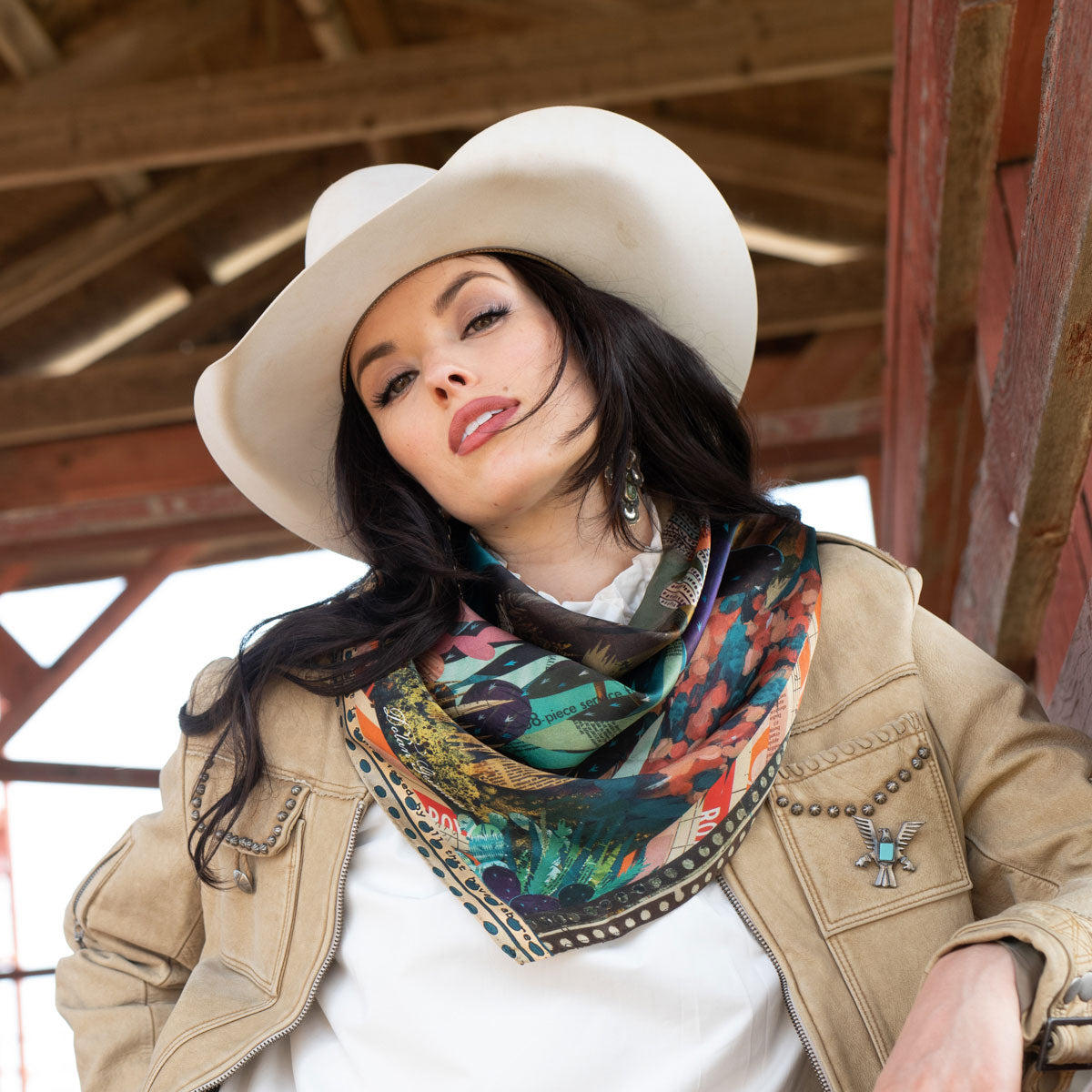 Fringe Burro Country Scarf