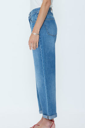 Pistola Donny Rolled Hem Boyfriend Jean in Heartfelt