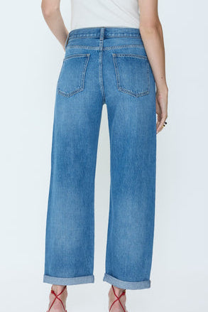 Pistola Donny Rolled Hem Boyfriend Jean in Heartfelt