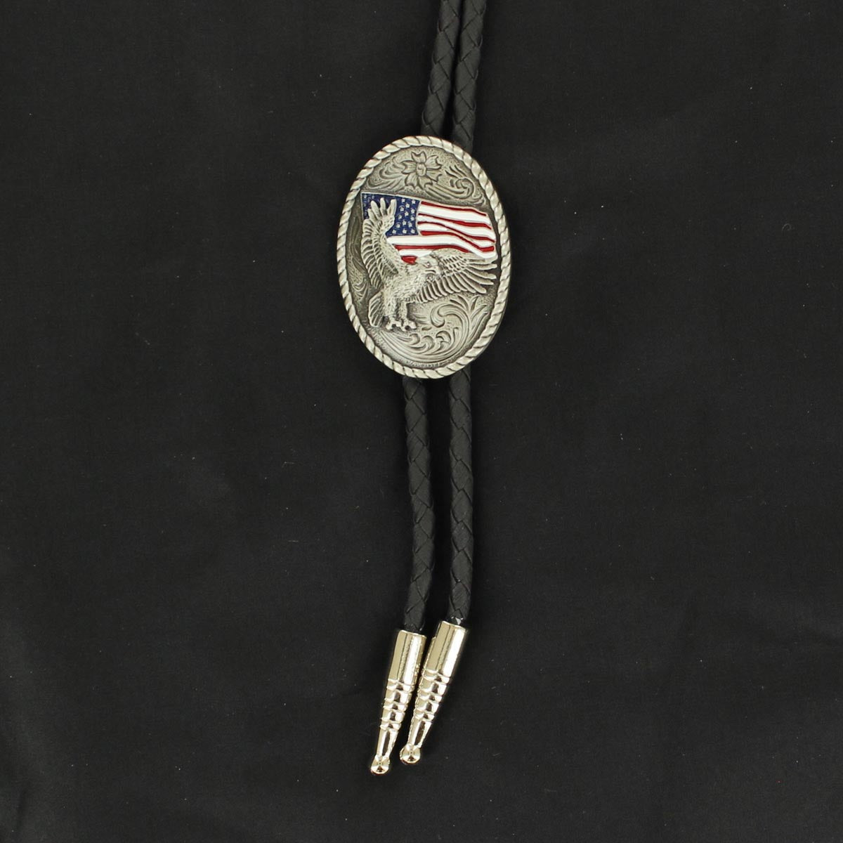 Double S Eagle USA Flag Bolo