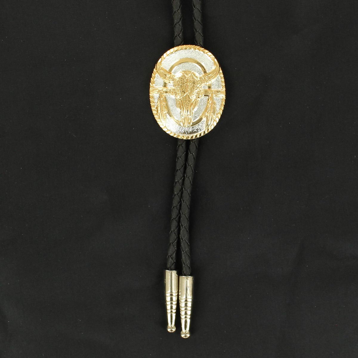 Skull Bolo, Gold Silver Plated