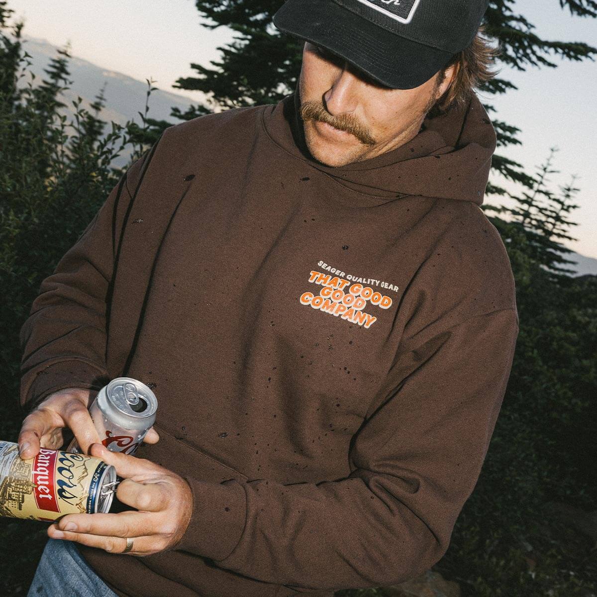Seager Duck Down Delicacy Hoodie Brown everyday hunting season layer for the ranch Park City