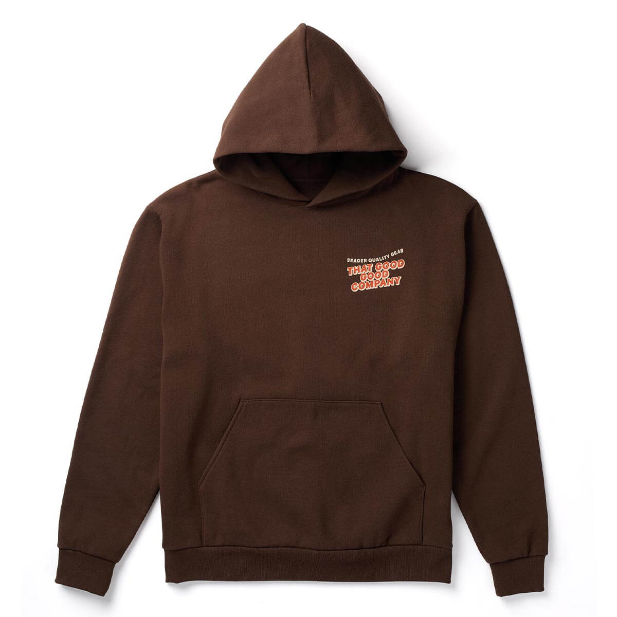 Seager Duck Down Delicacy Hoodie Brown true to size medium weight hooded silhouette ranch wear