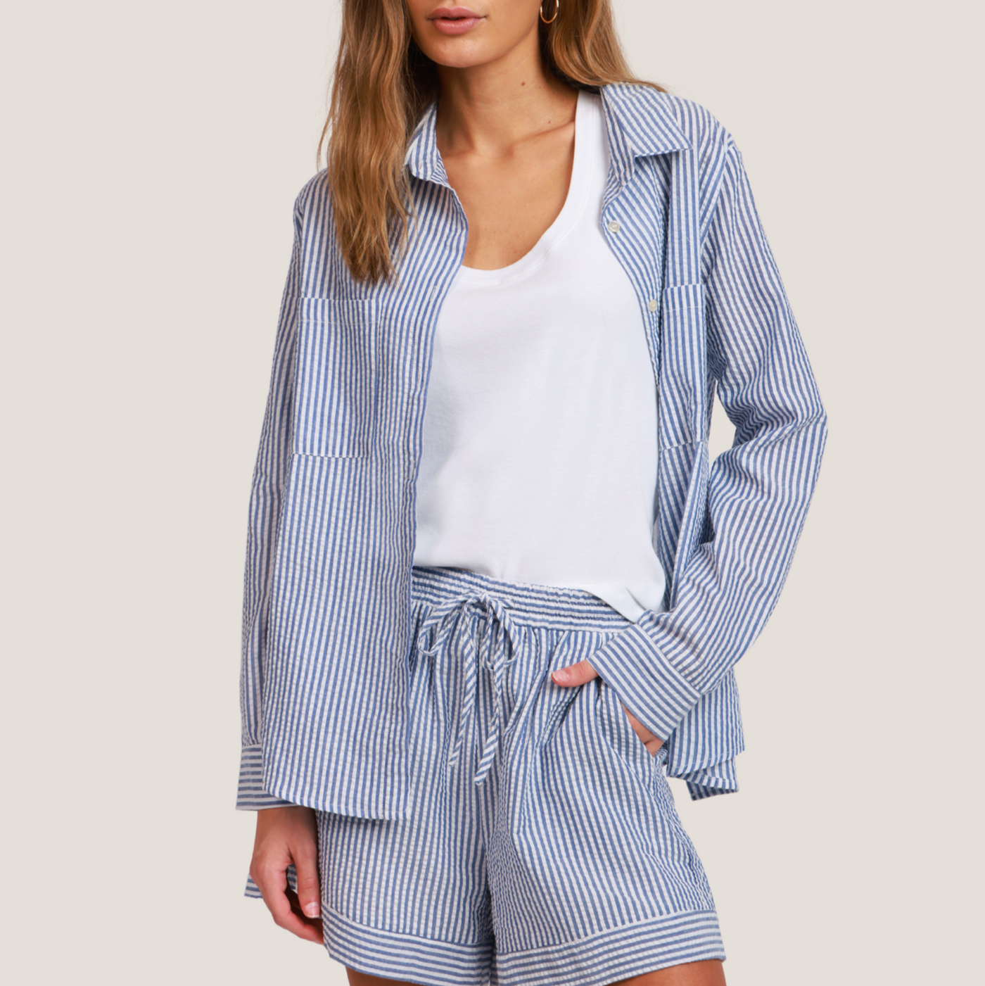 Dylan Maeve Button Up Shirt womens long sleeve summer top button down available at Bolt Ranch Store