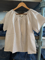 Dylan Womens Parker Raglan Top a sandy brown gingham short sleeve western womens apparel light weight shirt at boltanchstore.com