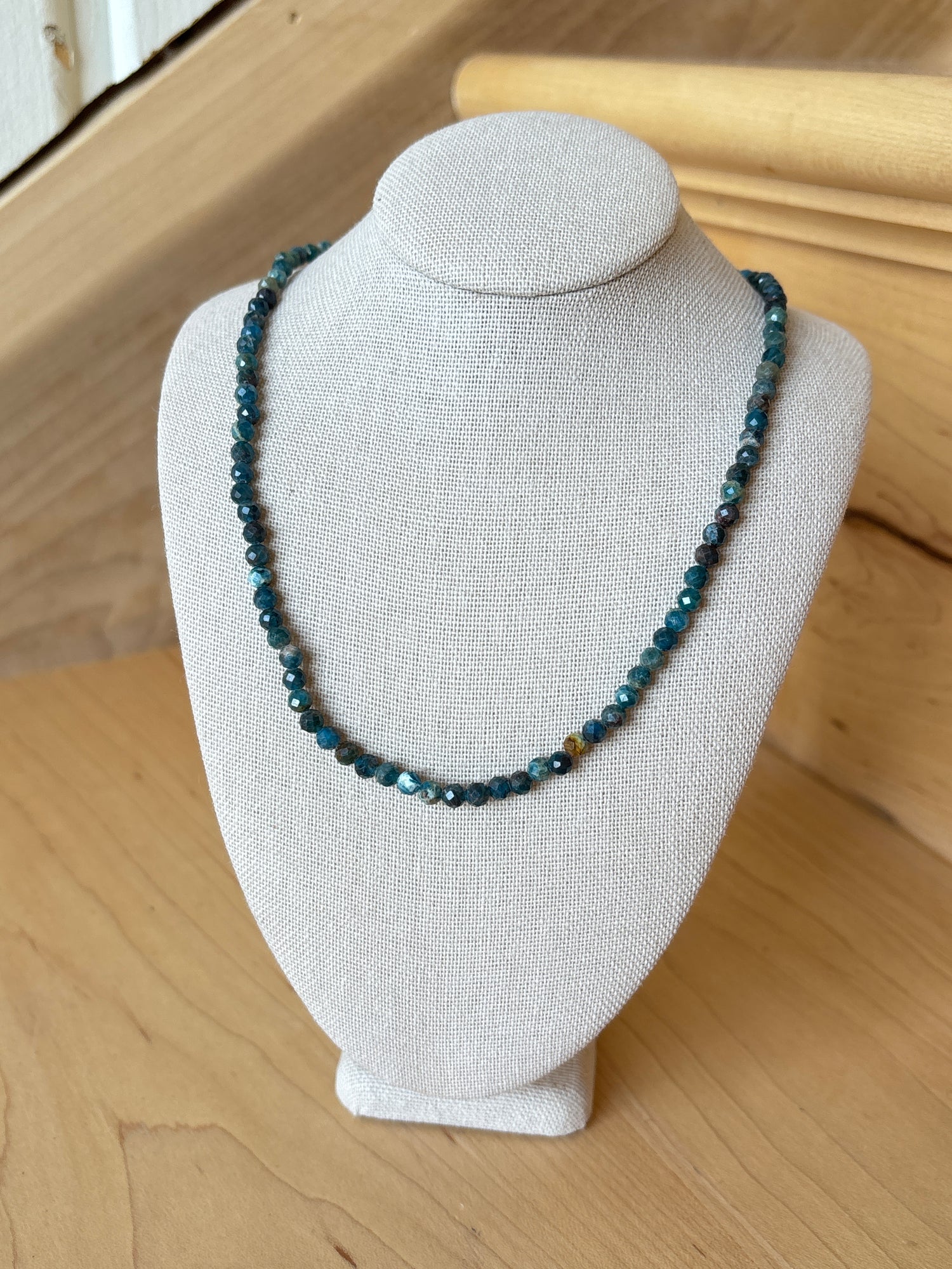 Makhala Deep Blue Apatite Strand