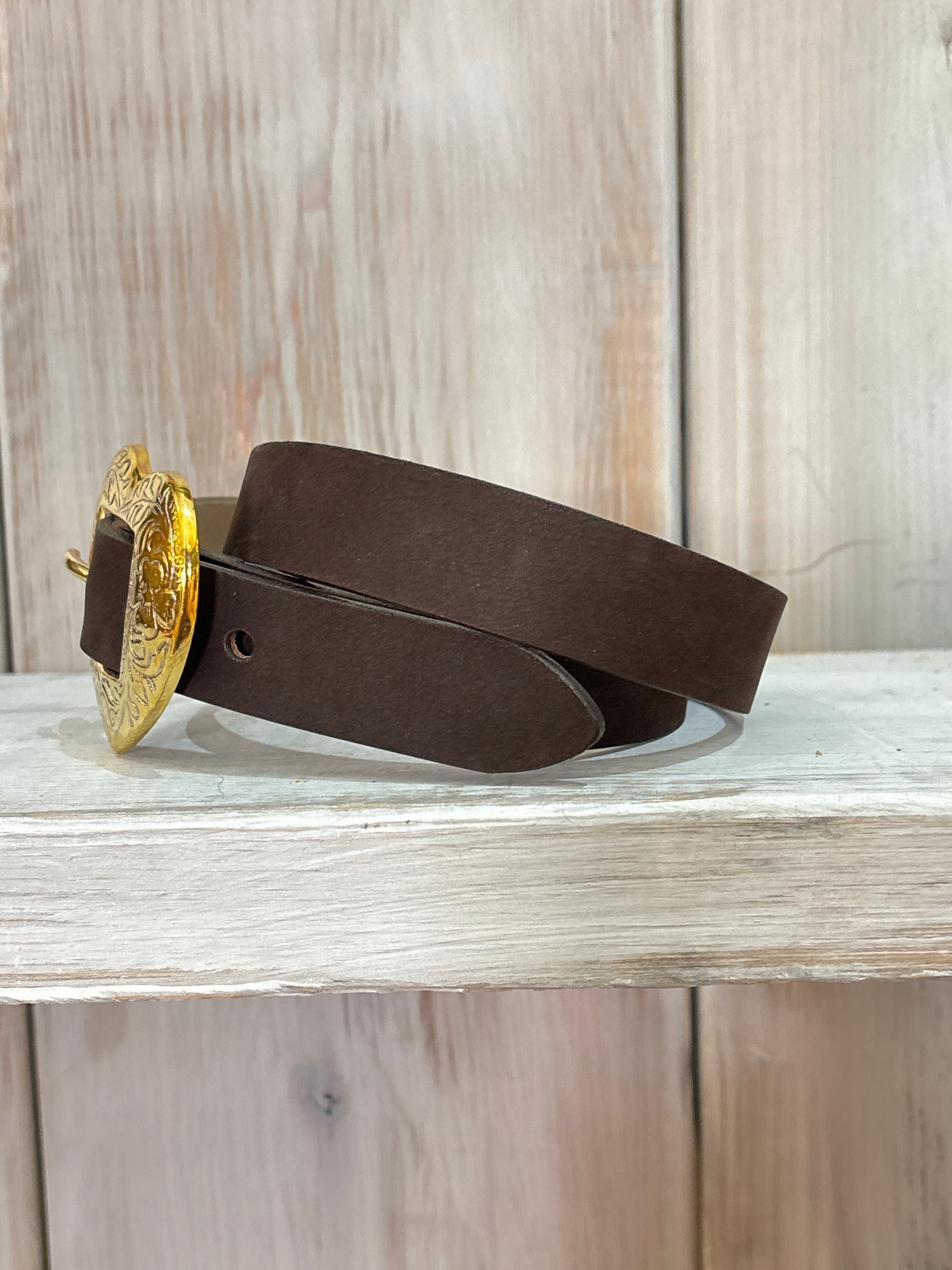 Kiera Womens Belt with Heart Buckle