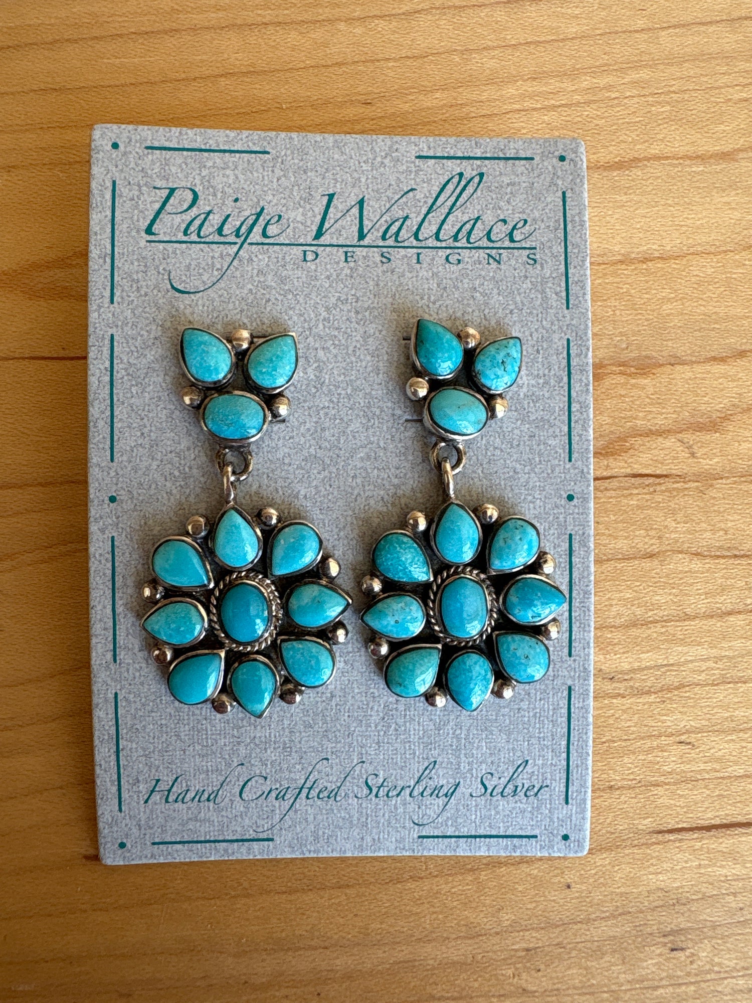 Paige Wallace Turquoise Cluster Earring