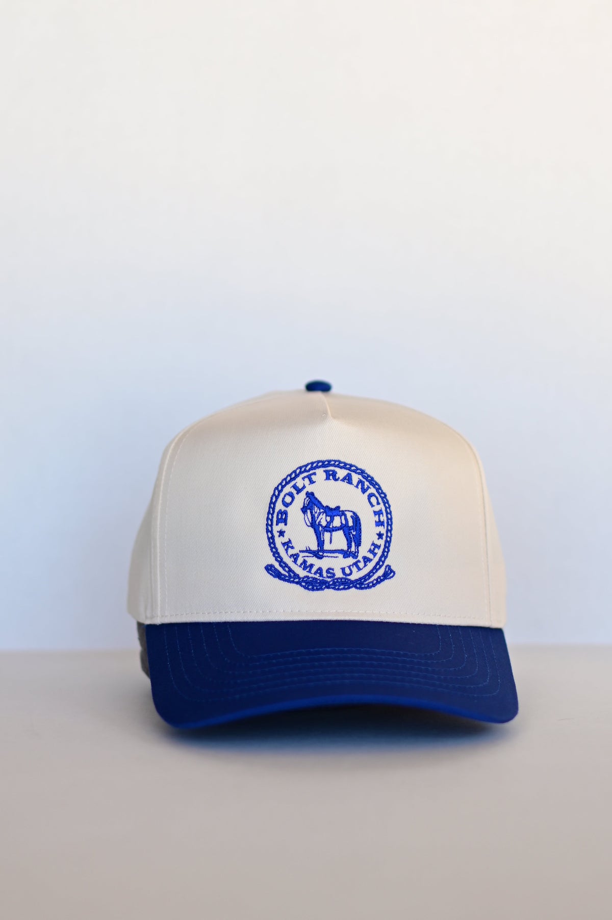 Bolt Ranch Standing Tall Twill Hat mens womens unisex blue cream rodeo hat popular summer horse cowboy cute western style fashion Boltranchstore.com