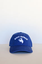 Bolt Ranch 8 Seconds Relaxed Dad Hat royal blue rodeo summer horse cowboy