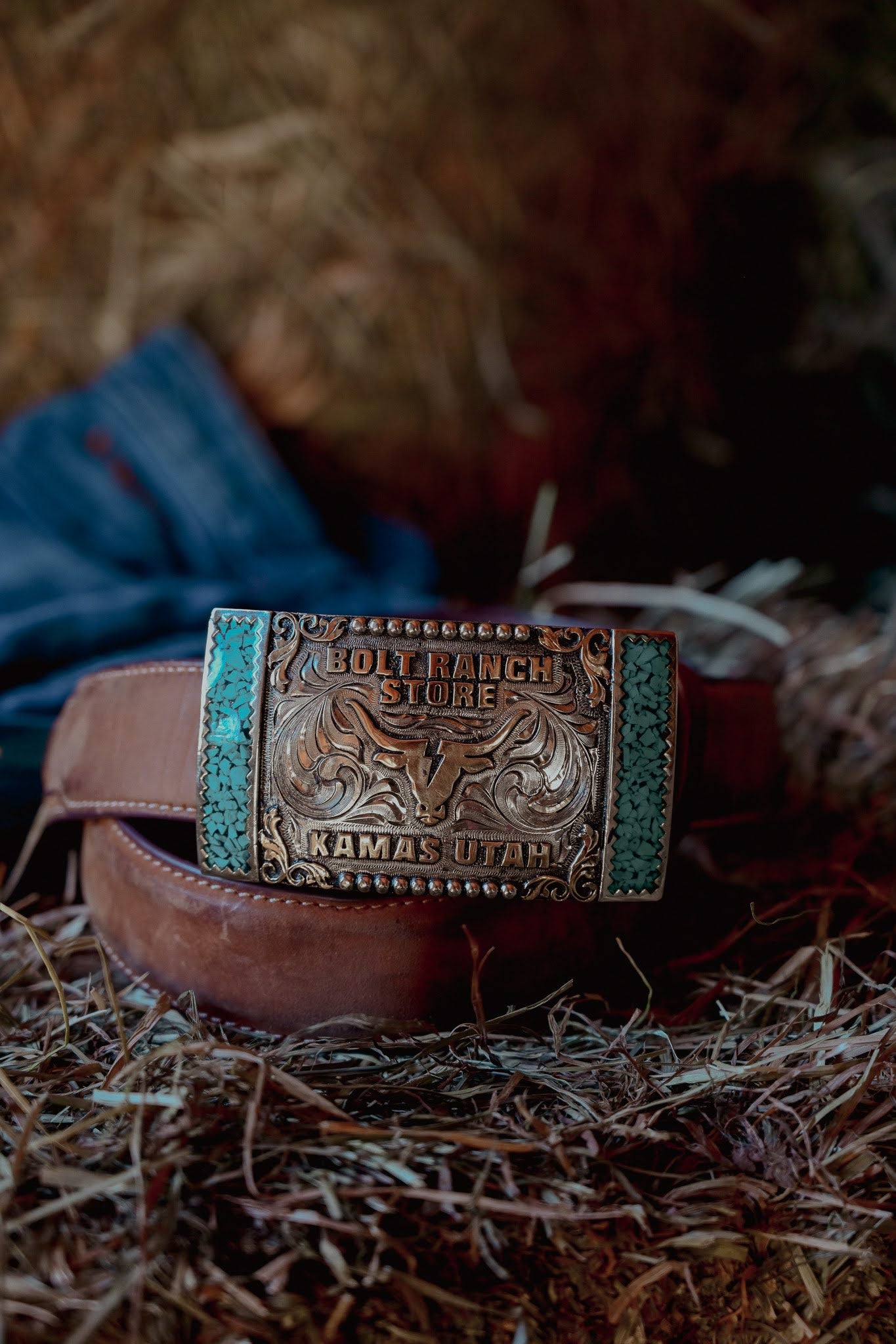Bolt Ranch Turquoise Fenced Buckle