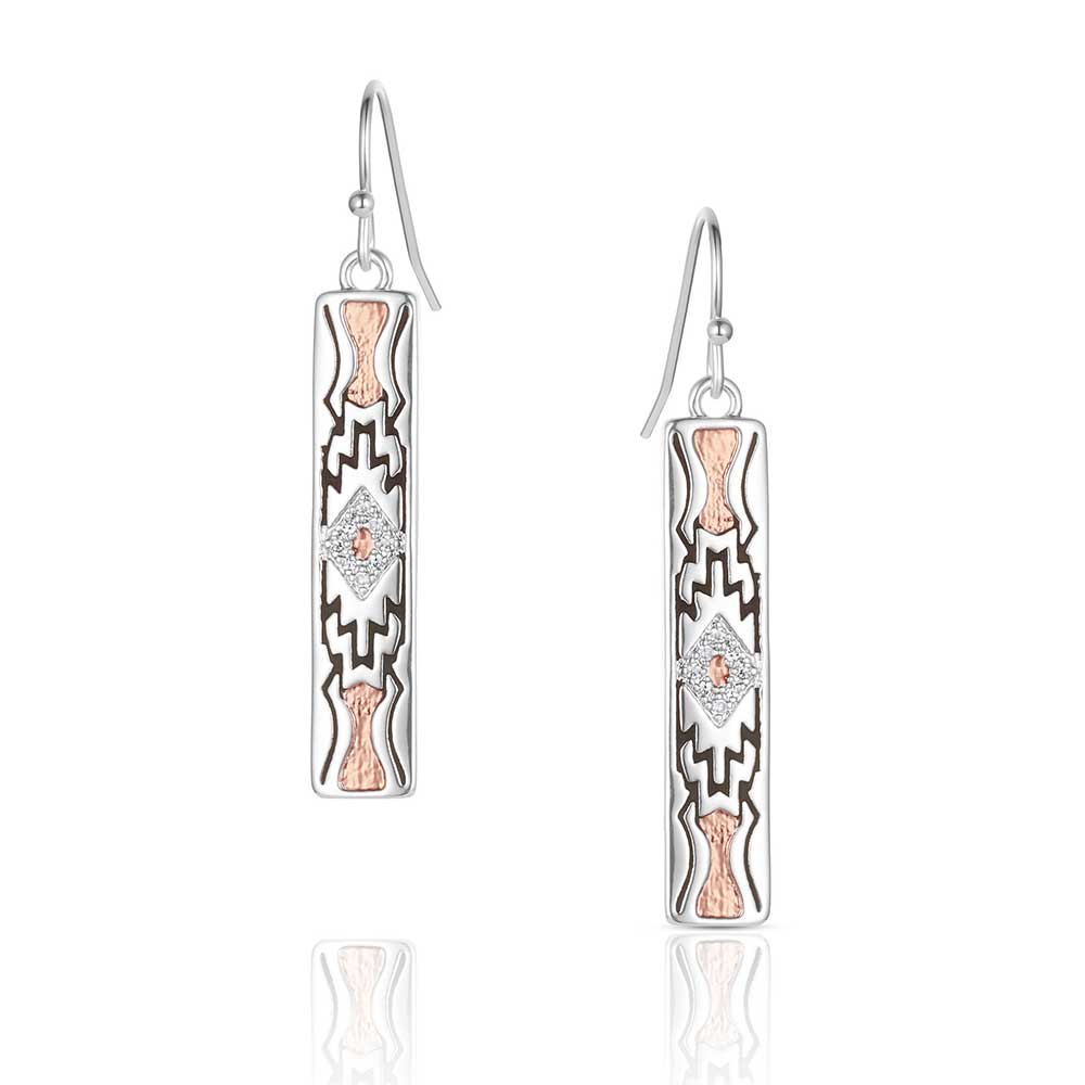 Golden Horizon Bar Earrings Montana Silversmiths ER6306 womens dangle earrings free shipping at Boltranchstore.com