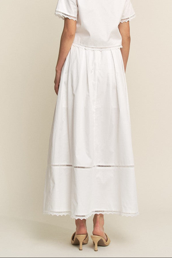 Eden Lace Skirt womens white summer skirt free shipping Boltranchstore.com