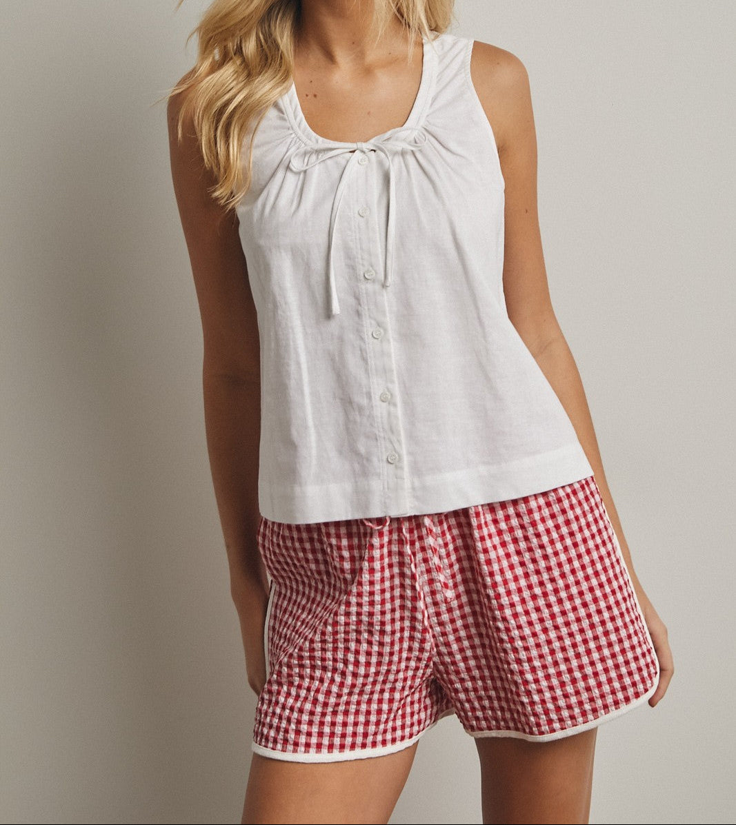 Ellie Front Tie Button up Blouse find at boltranchstore.com western boutique