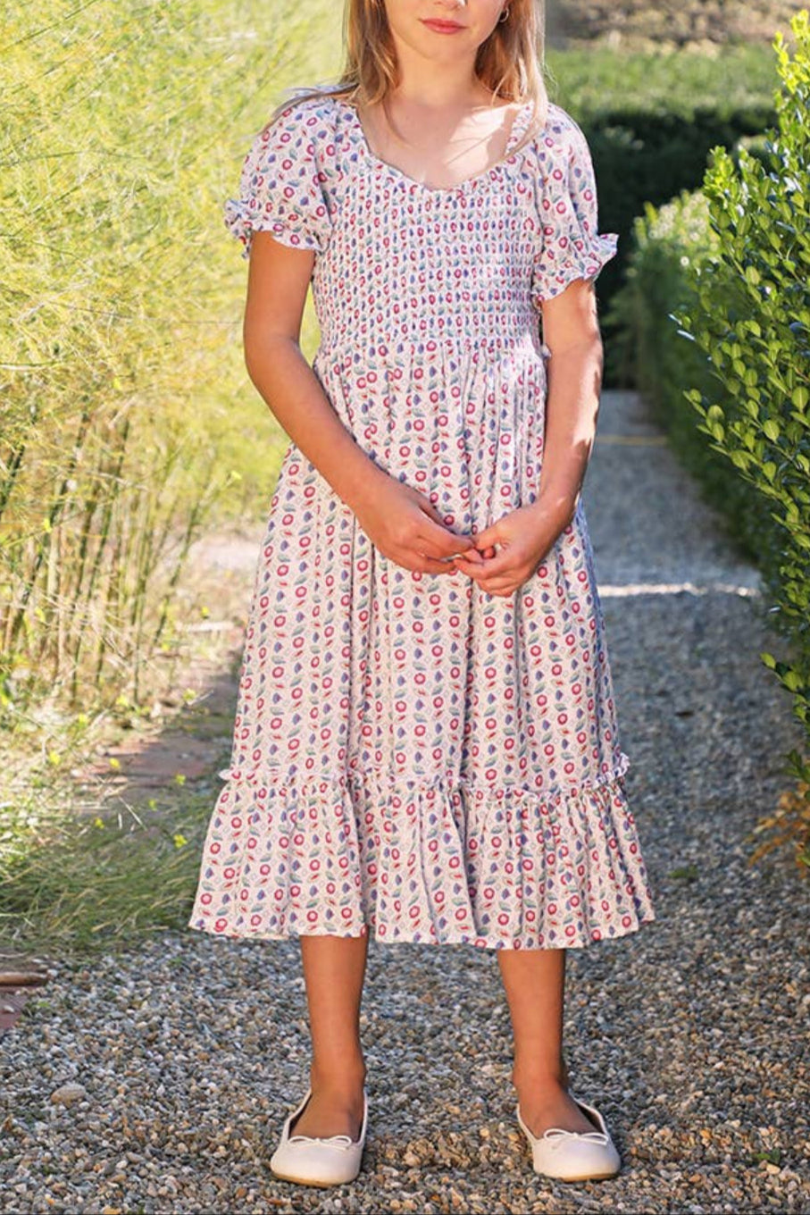 Emil Kids Dress girls summer spring cute kids floral dress boltranchstore.com