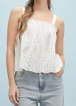 Eyelet Cami Top