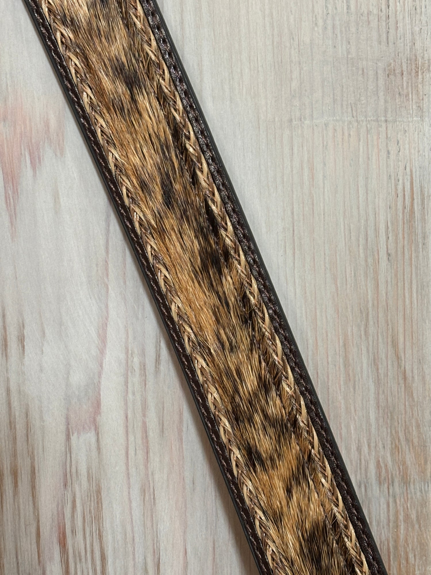 Roper Hair On Hide Leather Belt