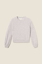 Trovata Kate Sweater Grey heather grey cashmere crewneck sweater womens western boutique Utah SKU CLASW152708