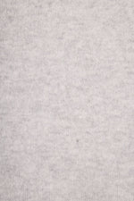 Trovata Kate Sweater Grey cashmere fabric swatch in soft grey ranch wear