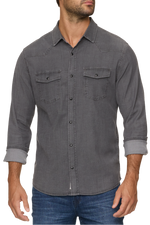 Sacramento Stretch Chambray Western Shirt mens free shipping Boltranchstore.com