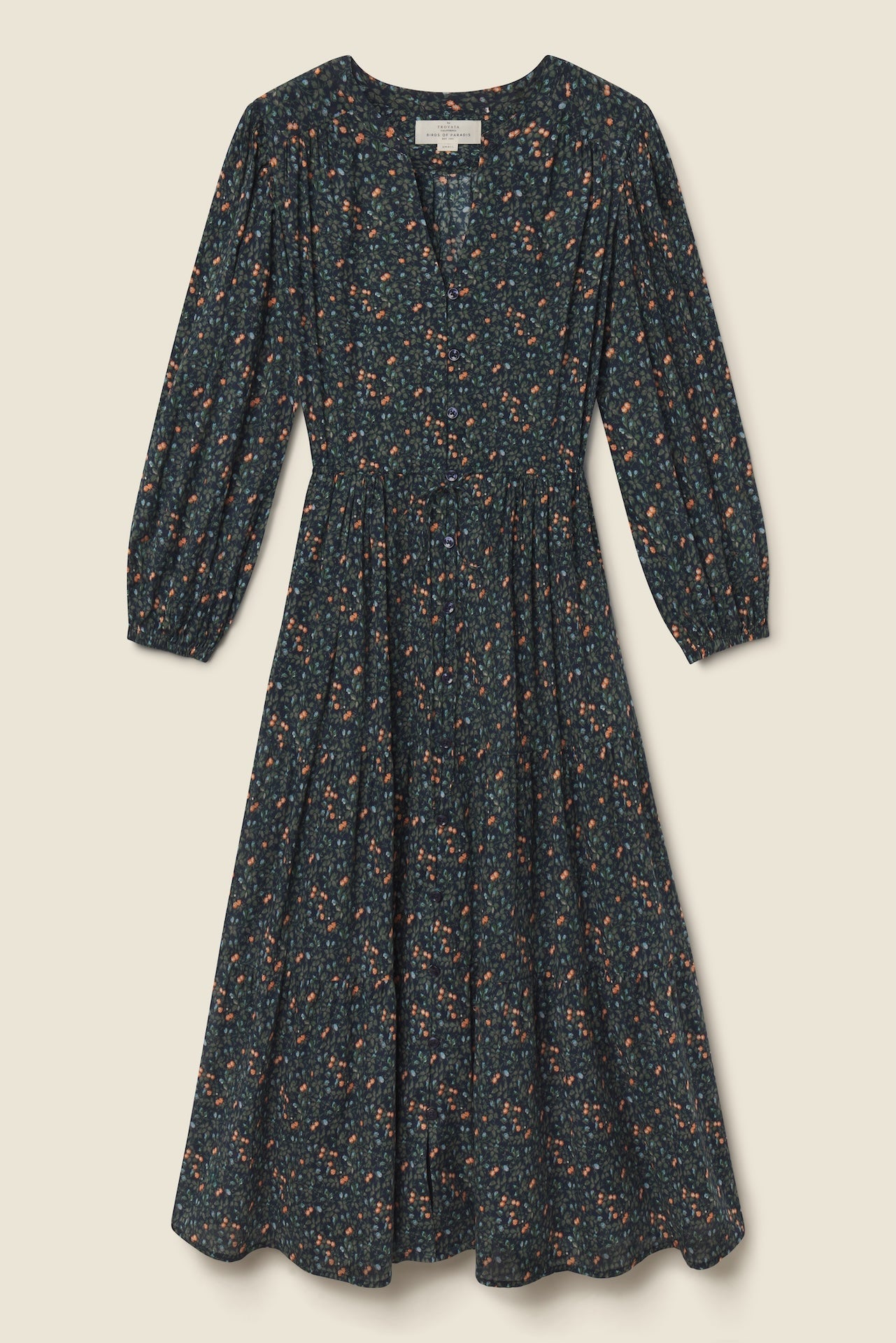 Trovata Sylvie Dress Marin Ditsy dark ditsy floral print cotton dress womens western boutique Utah FA26W133531