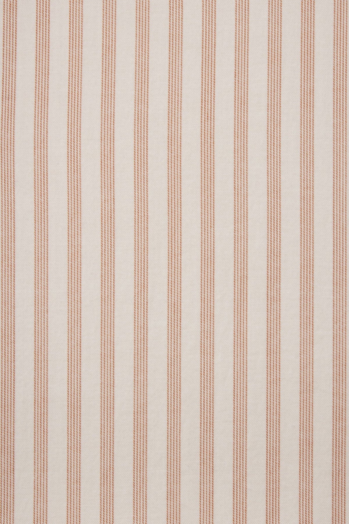 Trovata Emmelie Dress Carmel Stripe cotton fabric swatch showing the fine vertical stripe womens fashion Utah