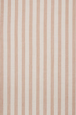 Trovata Emmelie Dress Carmel Stripe cotton fabric swatch showing the fine vertical stripe womens fashion Utah