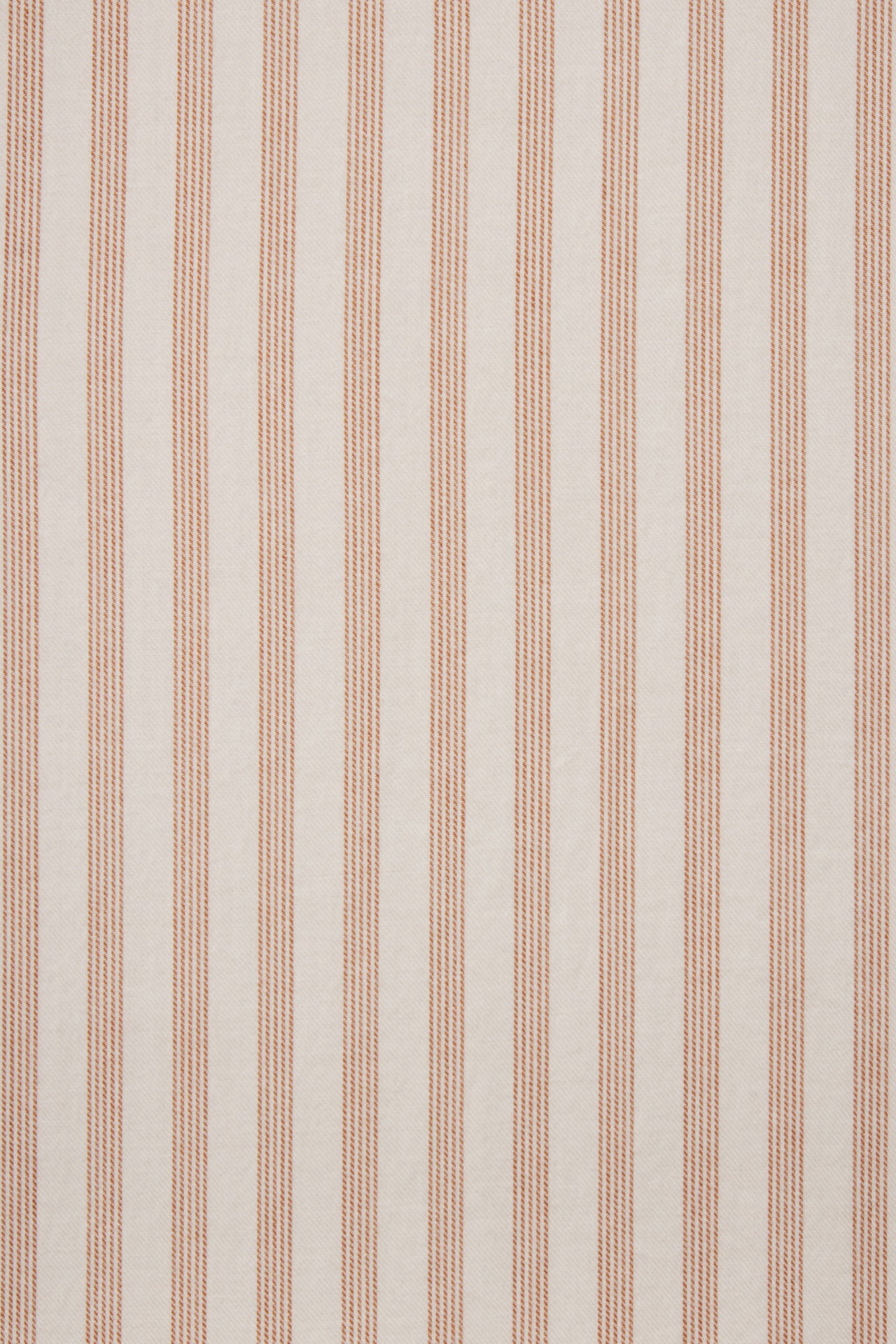 Trovata Emmelie Dress Carmel Stripe cotton fabric swatch showing the fine vertical stripe womens fashion Utah