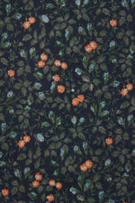 Trovata Sylvie Dress Marin Ditsy cotton fabric swatch showing the small scale floral print womens fashion Utah