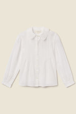 Trovata Francesca Blouse White crisp white cotton button front blouse womens western boutique Utah FA26W162445
