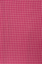 Trovata Jess Blouse Rosehip Gingham cotton fabric swatch in soft rosehip gingham check ranch wear
