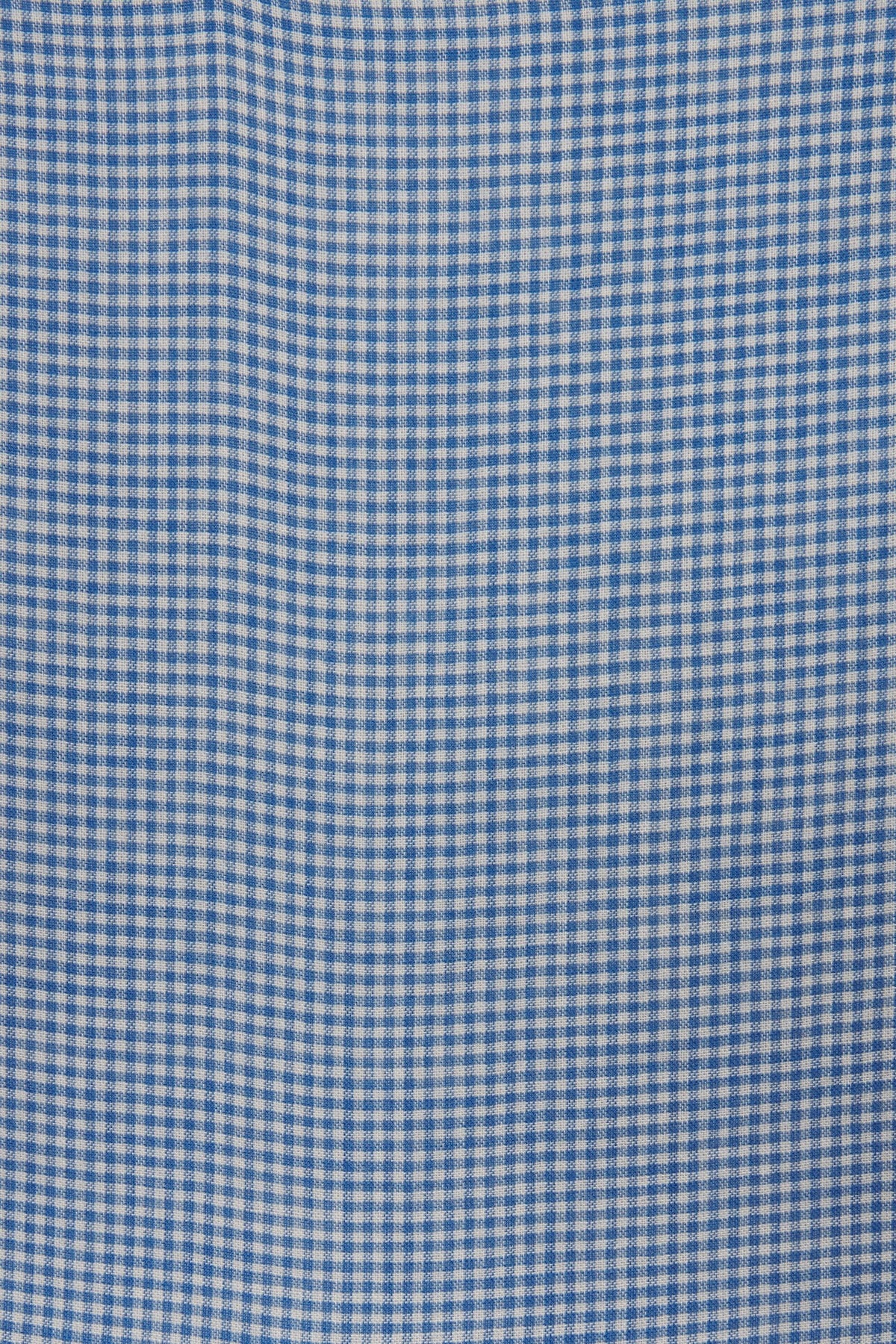 Trovata Francesca Blouse Seabrook Gingham cotton fabric swatch showing the woven gingham check womens fashion Utah